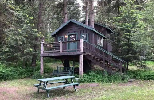 Mead Cabin | Rustic Treehouse Cabin on Green Bluff!
