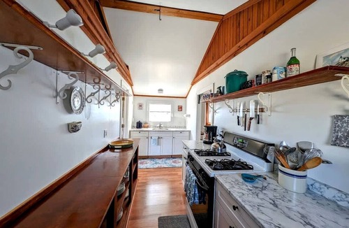 Hancock House | Rustic Waterfront Beach House with Private Beach, Fire Pit & Dock, Near Bar Harbor in Hancock, Maine