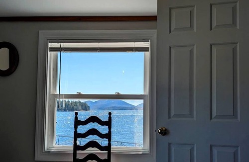 Hancock House | Rustic Waterfront Beach House with Private Beach, Fire Pit & Dock, Near Bar Harbor in Hancock, Maine