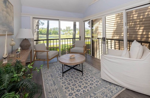 St. Simons Island Condo | Sea Palms Golf Course Lake view Multi Level property