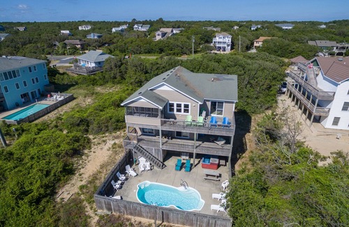 Southern Shores House | Seagrove: Oceanside, Ocean Views, Private Pool & Spa, Short Walk to Beach