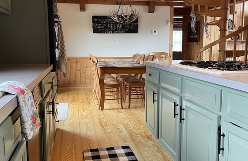 Lewisville Cabin | Secluded Log Cabin Escape on Private Pond & Acres