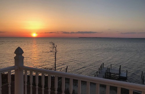Colington Harbour House | Soundfront with Gorgeous View and Private Pier!