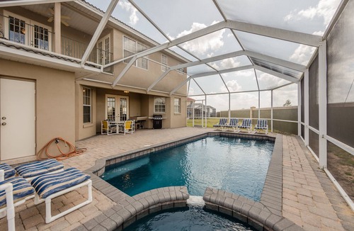 Tuscan Hills House | Spacious 5 Bedroom Pool/Spa Home Close to Disney! 432VD