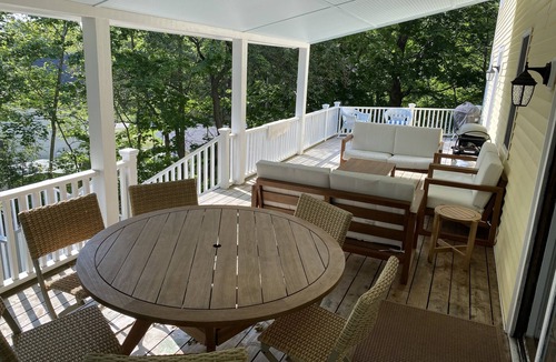 North Haven House | Spacious 5 bedroom home in town with large deck!