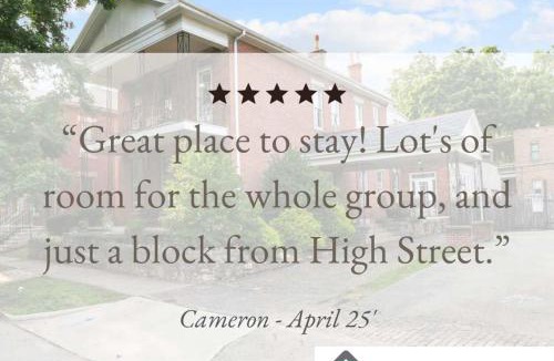 Italian Village House | Spacious Historic 8-Bedroom Manor in Short North - Perfect for Large Groups