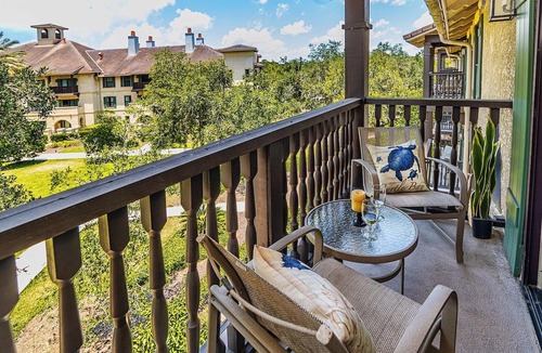 St. Augustine Condo | Studio w/water view -balcony - pool & hot tub - near beach!