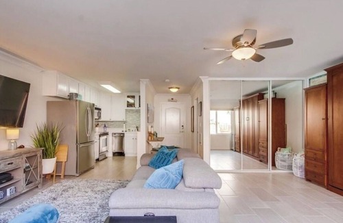 North Pacific Beach Condo | Stylish Coastal Retreat: Pools, Hot Tub + Parking