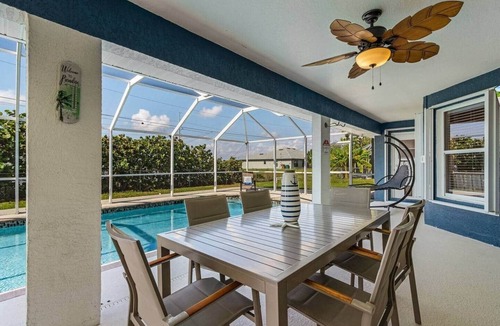 Mariner House | Sunny Cape Coral 4BR Heated Pool & Screened Lanai