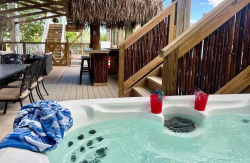 North Captiva House | Swim-up Tiki Bar, Pool, Hot Tub, Elevator, 4 Decks