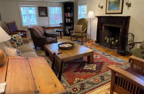 Warren House | Warren Village home steps from bubbling brook