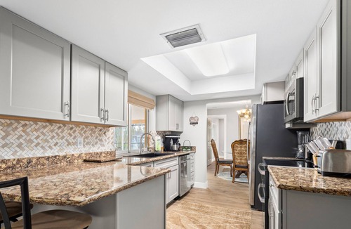 North Fort Myers House | Waterfront home on a canal with saltwater pool, great patio, views & AC