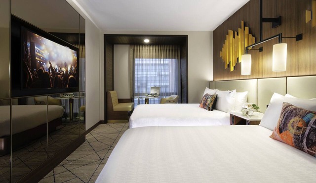 2 Deluxe 2 Queens at Hard Rock Hotel New York, Rooftop Bar & Lounge!