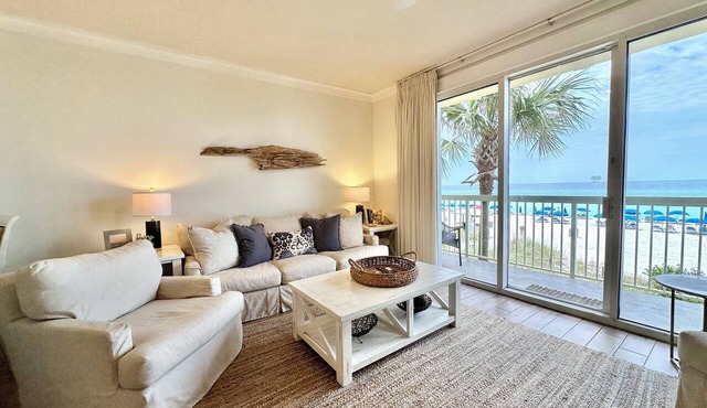 $2232 July 31-Aug7~ 1st Floor! Directly on Beach@CELADON~2 Private Pkg Spaces ~ FREE Beach Service!