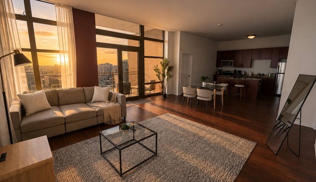 29th Floor 2BR Suite with Balcony and Gym