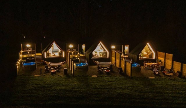 A-Frame Collection | 3 Hot Tubs, Sleeps 10