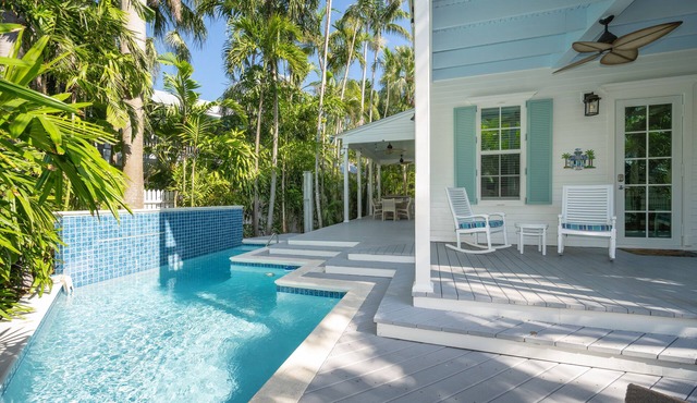 A Palm Tree Haven at the Truman Annex in Key West