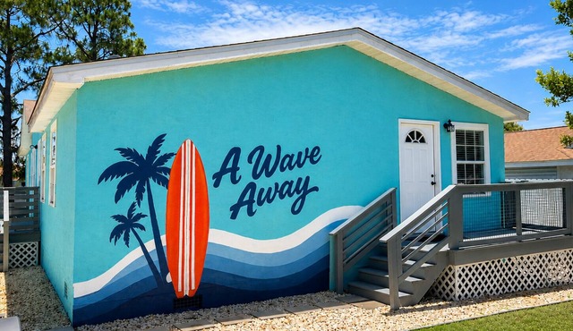 A Wave Away Beach House in PCB! Steps to the Beach and Beachfront Restaurants!