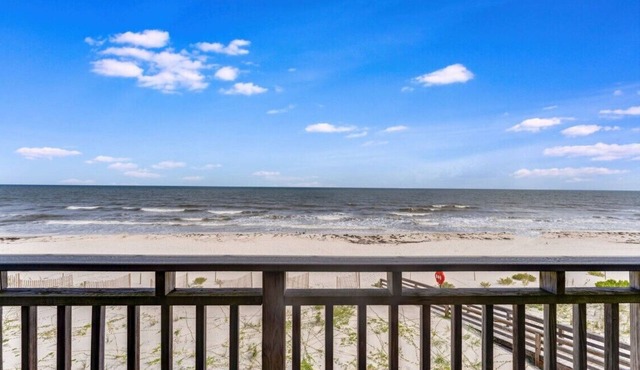Beach front, pet friendly, community pool!