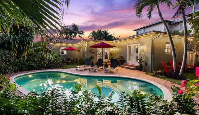 Beautiful Tropical Retreat Near Fort Lauderdale Beach, Las Olas & Top Attractions