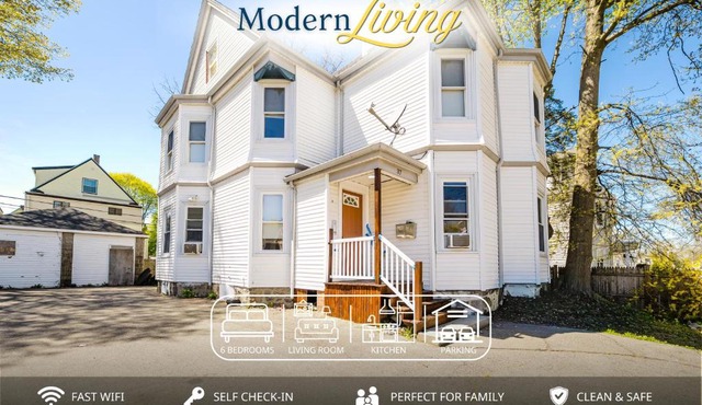 Bright 4BR Boston Summer Apt - Pet-Friendly - Near I-93 & Red Line 37-2
