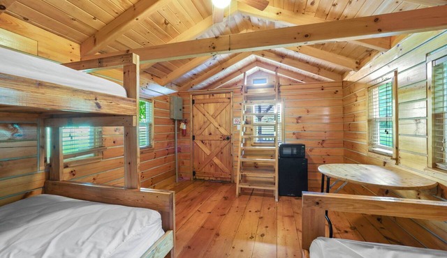Cardinal Rustic Cabin at Hocking Hills + Largest Bounce Castle