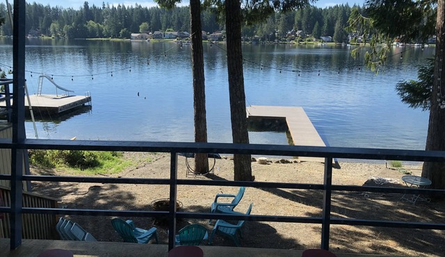 Charming Lakefront Cabin on Mason Lake with Pebble Beach and Private Dock