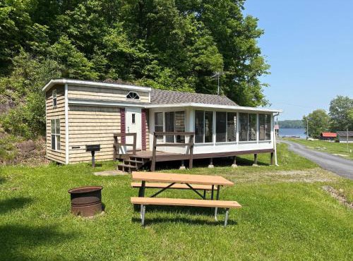 Classic Camper on Black Lake