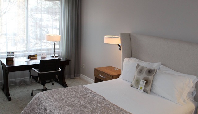 Cozy 1-bed hotel room in Minneapolis boutique hotel
