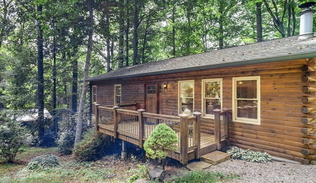 Cozy Cabin In-town by Mirror Lake-1.7 miles to Main St, Hot tub, & fireplace!