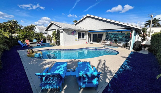 Elegant 4BR/2BA Oasis w/Heated Saltwater Pool – Beach Nearby!