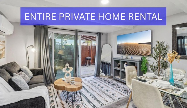 Entire Private Home with Gated Yard, Driveway Parking, 2 Bedrooms 1 Bathroom, Available Now
