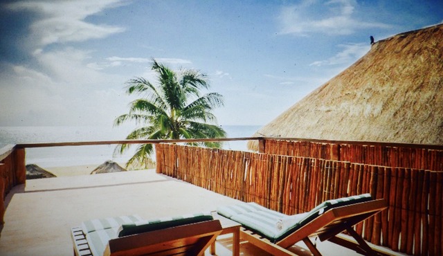 Featuring Ocean Front Sunbathing Terrace.Best View on Tulum Beach!