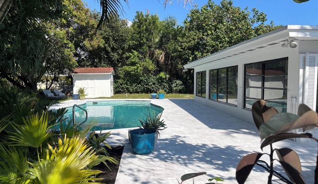 Fully renovated gem! Large Pool on a lush double lot