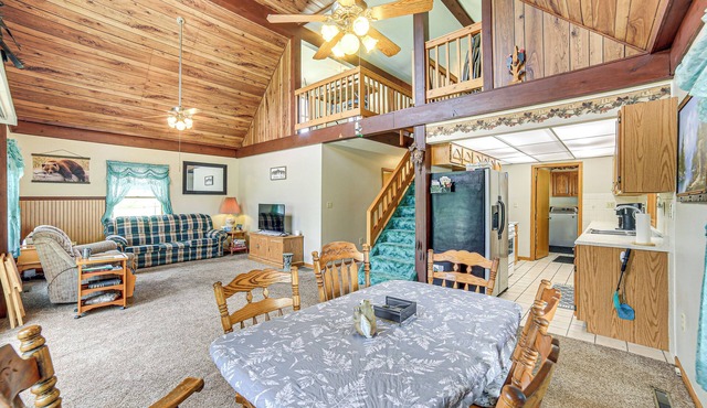 Germfask Home w/Fire Pit, Grill & Yard Games!