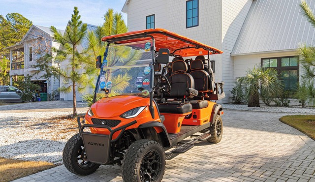 Golf Cart Perks, Large Private Pool, Close to Beach