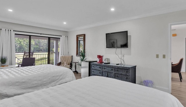 Golf Studio Retreat | 2 Queen Beds | Patio | Optional Saddlebrook Resort Amenities