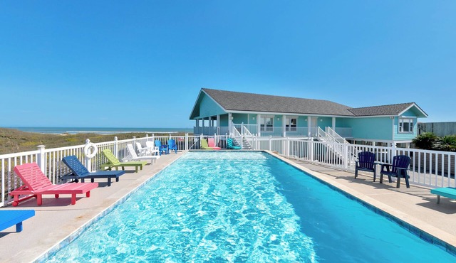 Large Beachfront Home w/stunning views, private pool, game room, & more