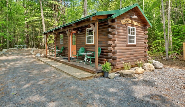Log Cabin at former girls' summer camp on 60 acres