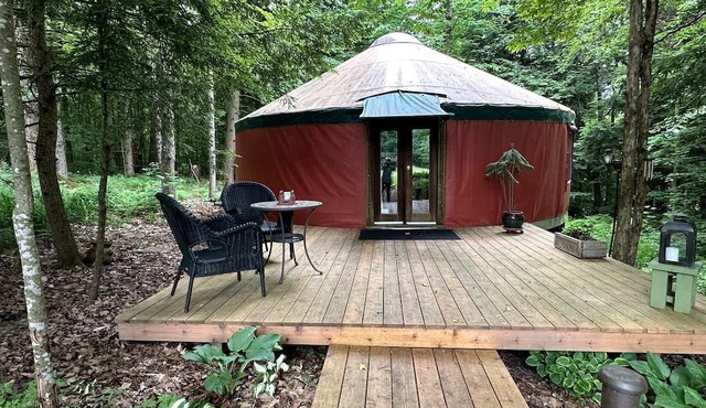 Luxury Yurt Rental Hidden in the Forest near Bristol, Vermont