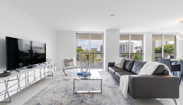 Magical 2BR, 2.5BA Apartment | Bay Harbor Islands Walk to Beach & Rooftop Pool