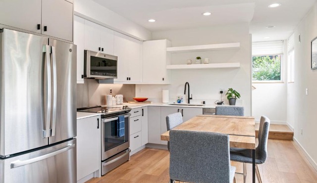 Modern two story townhouse near light rail