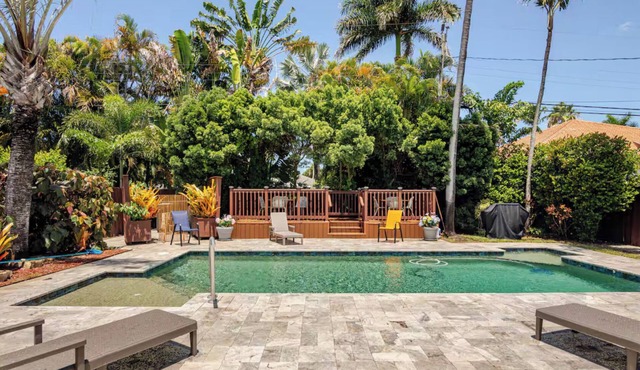 NEW 3BR home with pool and tropical garden