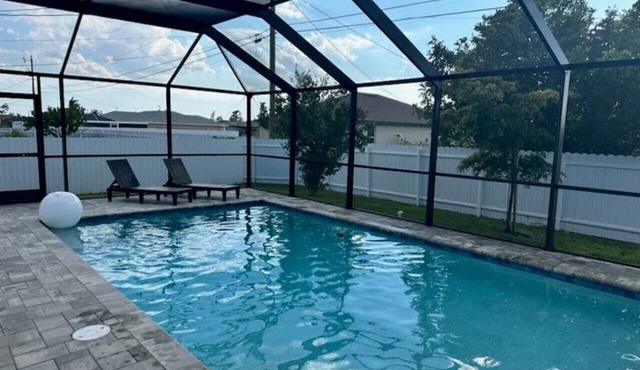 New W/Heated SaltWater Pool! Ideal for 2 Families