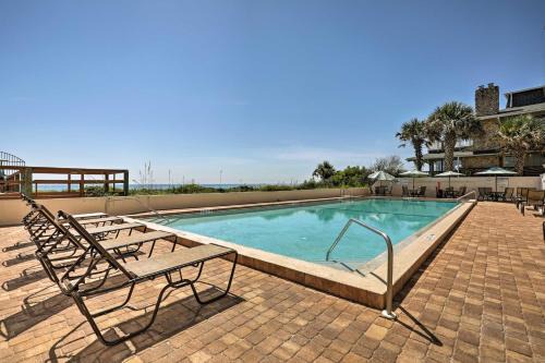 Ocean-View St Augustine Studio w/Pool Access!