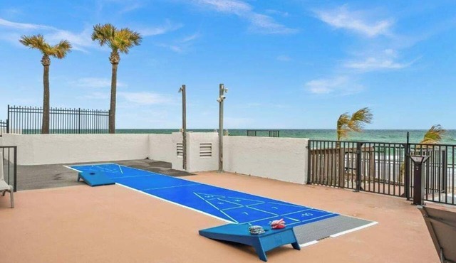 Oceanfront 1BR Escape | Balcony + Pool | Sleeps 4