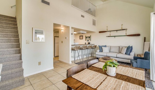Pensacola Beach Bay-View Loft | Walk to Gulf | Bunk Beds | Sleeps 6 | Renovated