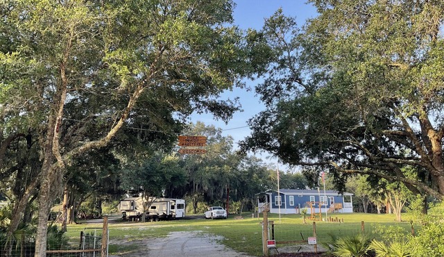 Pet friendly, fenced acres, oak hammock, and lake. Star gazing. Peaceful.