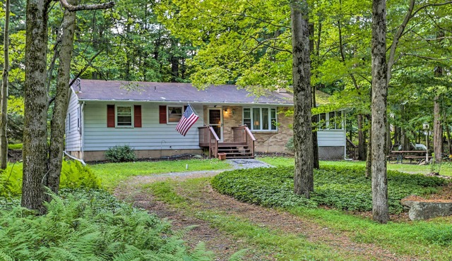 Poconos Home w/Fire Pit, Walk to Locust Lake!