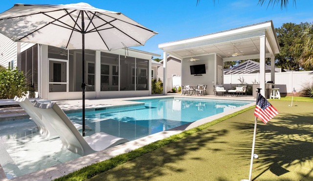 Posh Home + Private Pool, LSV, Putt & Basketball